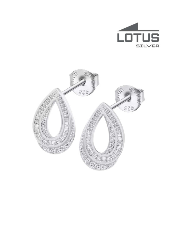 LOTUS SILVER EARRINGS
